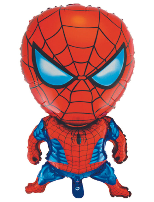 Spiderman Superhero Kids Birthday Helium Balloon Bouquet Red