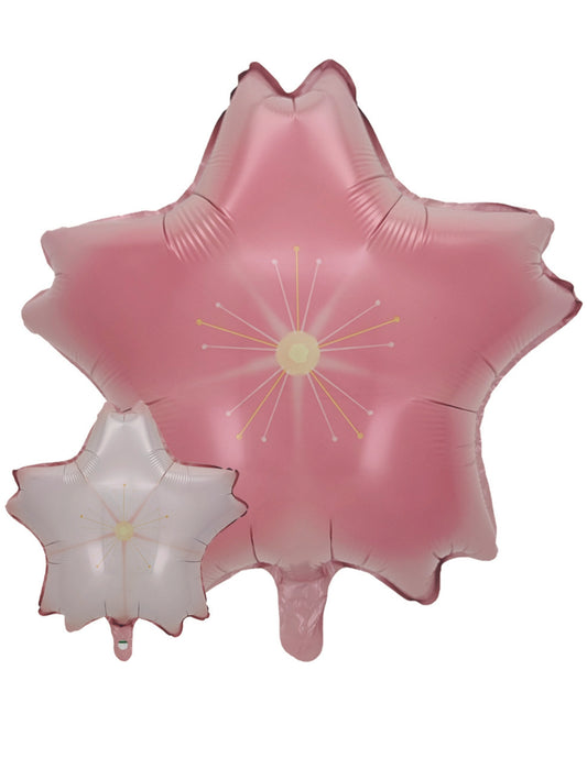 Japanese Sakura Flower Kids Birthday Helium Balloon Bouquet Pink White