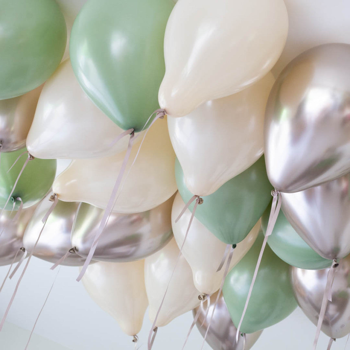 Eucalyptus Helium Ceiling Balloons Elevate Your Celebration with Stunning Helium Ceiling Balloons Helium Balloon Bouquet