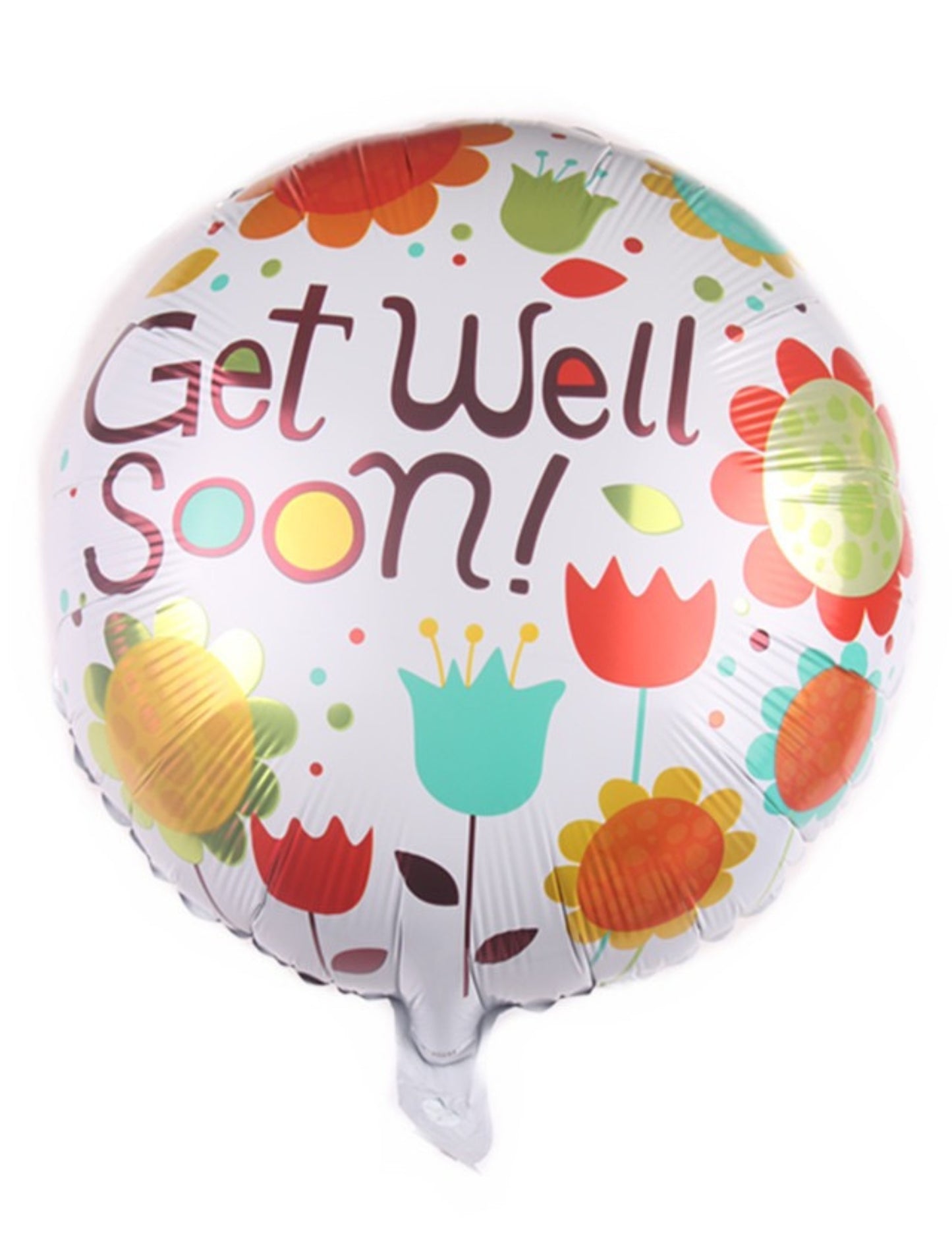 Get Well Soon Balloons Sun Foil Balloons to Express Your Sympathy and Bring a Smile to the Face of a Sick Friend Helium Balloon Bouquet White