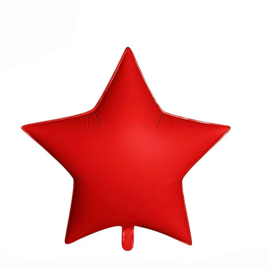 32” Matte Red Star Helium Balloon - Perfect for any Celebration!