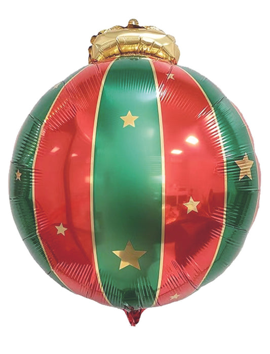 Christmas Tree Hanging Decoration Round Ball Helium Balloon Red Green