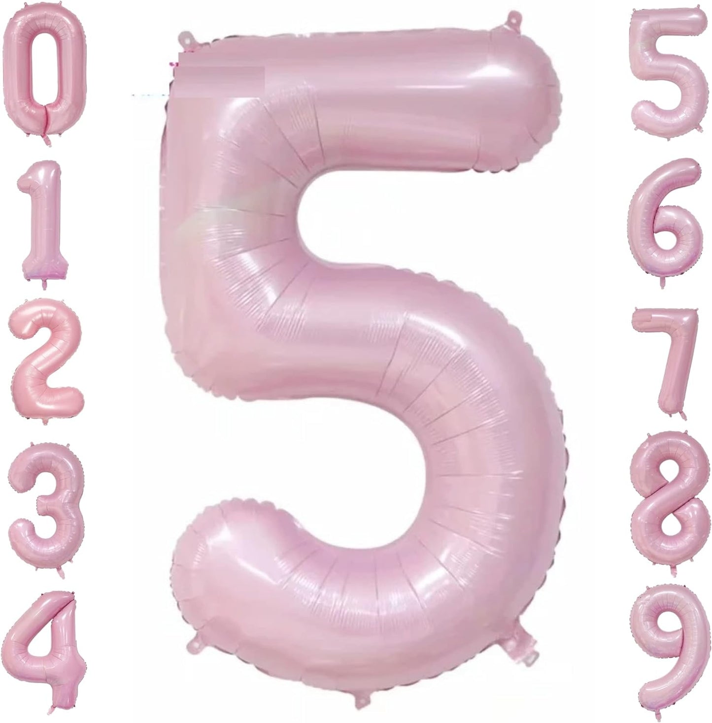 40-inch Number Balloon 0-9  Kids Birthday Helium Balloon Bouquet Pink