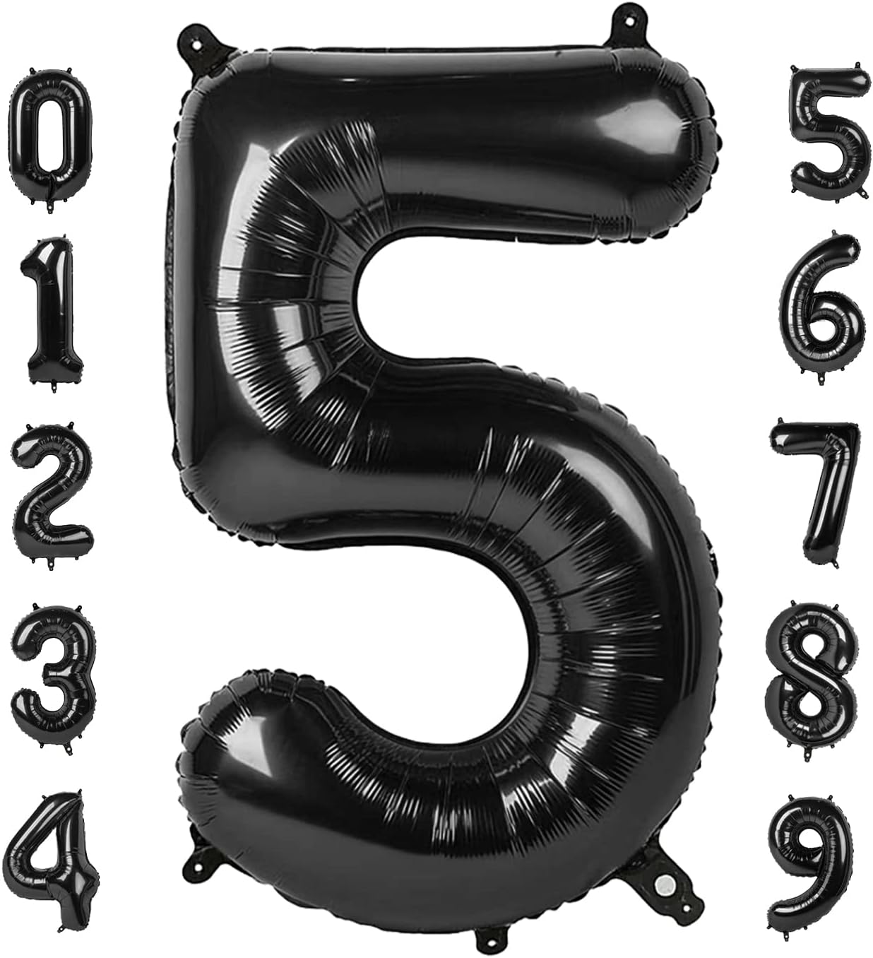 40-inch Number Balloon 0-9  Kids Birthday Helium Balloon Bouquet Black