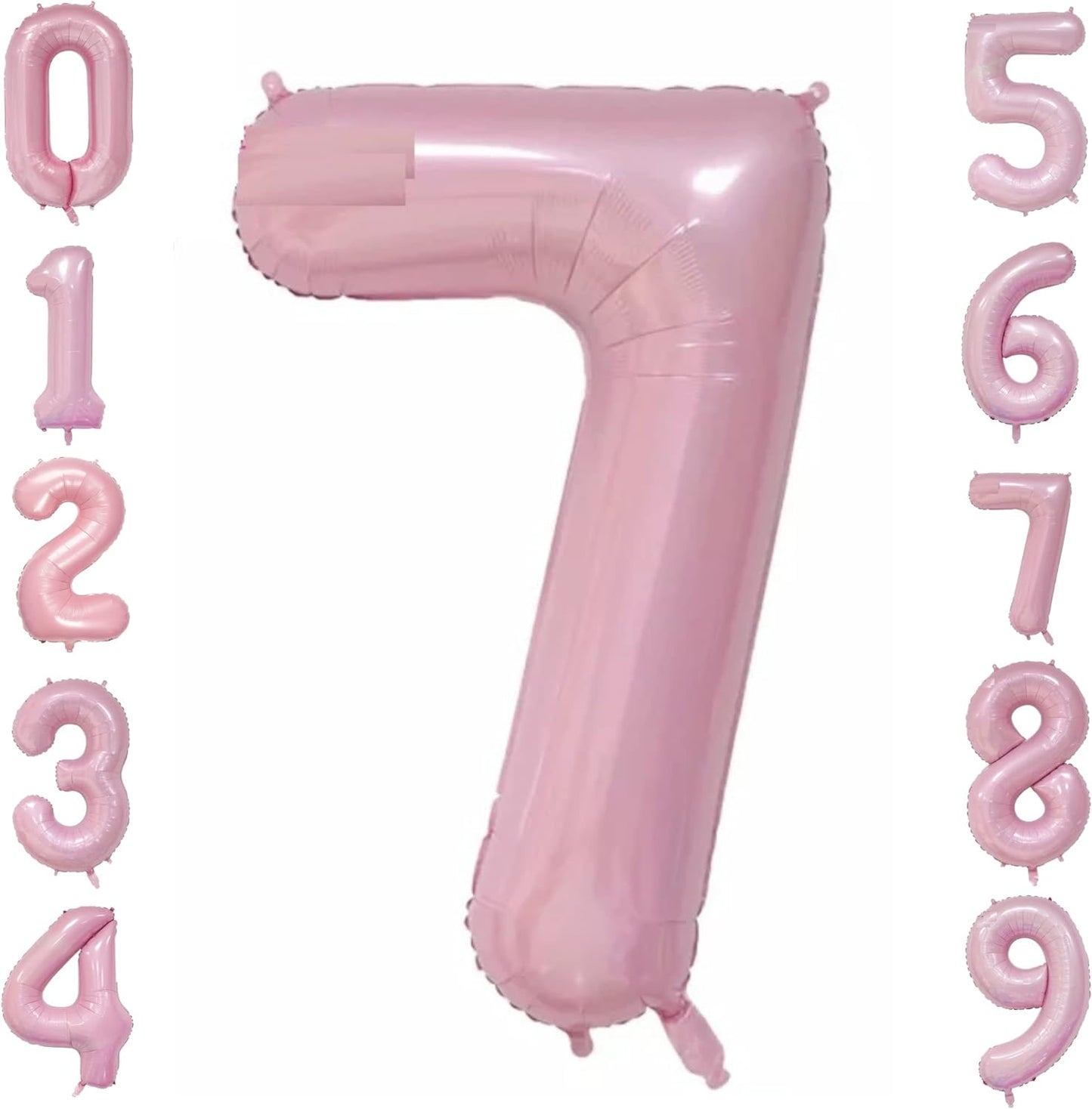 40-inch Number Balloon 0-9  Kids Birthday Helium Balloon Bouquet Pink