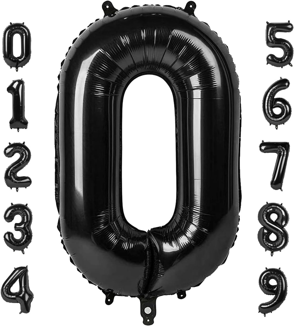 40-inch Number Balloon 0-9  Kids Birthday Helium Balloon Bouquet Black