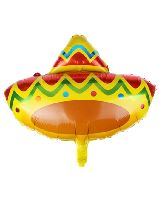 Mexican Hat Fiesta Mexican Theme Kids Birthday Helium Balloon Bouquet Orange