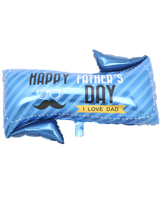 Father’s Day Blue ‘Happy Father’s Day, I Love Dad’ Banner Helium Balloon