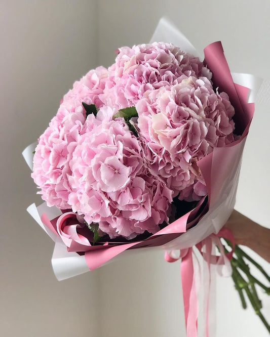 Pink Hydrangea - Floral Fresh Bouquet