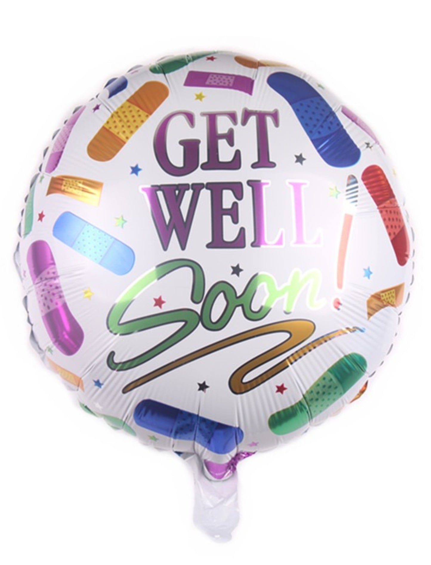 Get Well Soon Balloons Sun Foil Balloons to Express Your Sympathy and Bring a Smile to the Face of a Sick Friend Helium Balloon Bouquet White