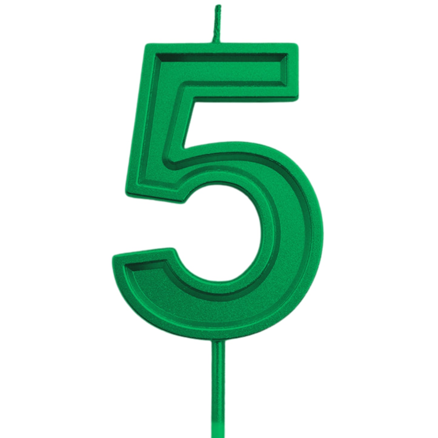 Green Number Candles – Available in All Digits for Birthdays & Celebration