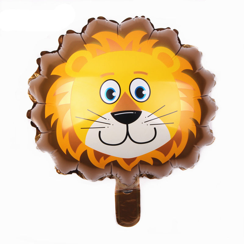 Mini Animal Balloons – Monkey, Tiger, Cow, Giraffe, Zebra, Lion