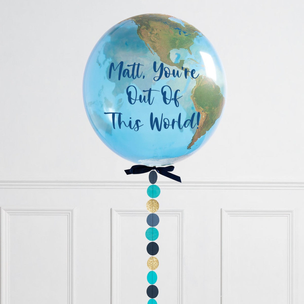 Personalised Helium Balloon Globe Helium Bubble Balloon Elevate Your Celebration with Our Stunning Helium Bubble Balloon Bouquet