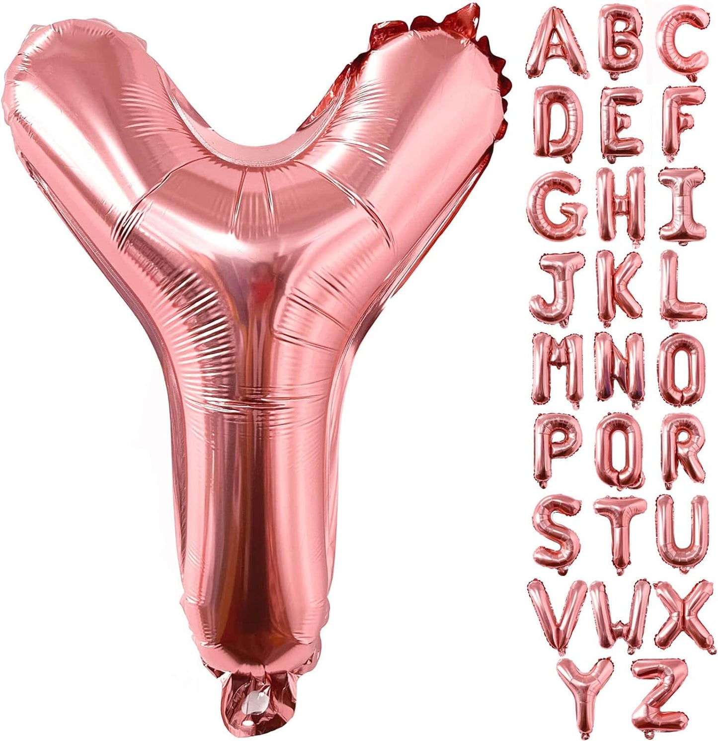 Helium Rose Gold Letters A-Z Balloons