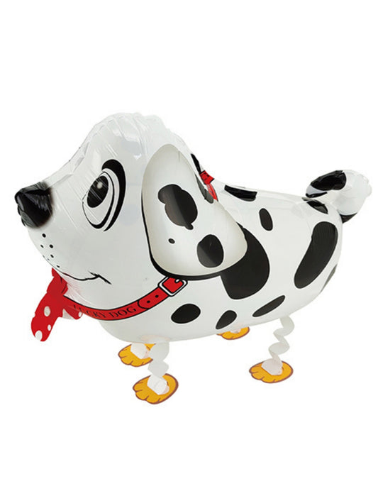 Walking Dog Kids Birthday Animal Balloon Helium Balloon Bouquet White Black