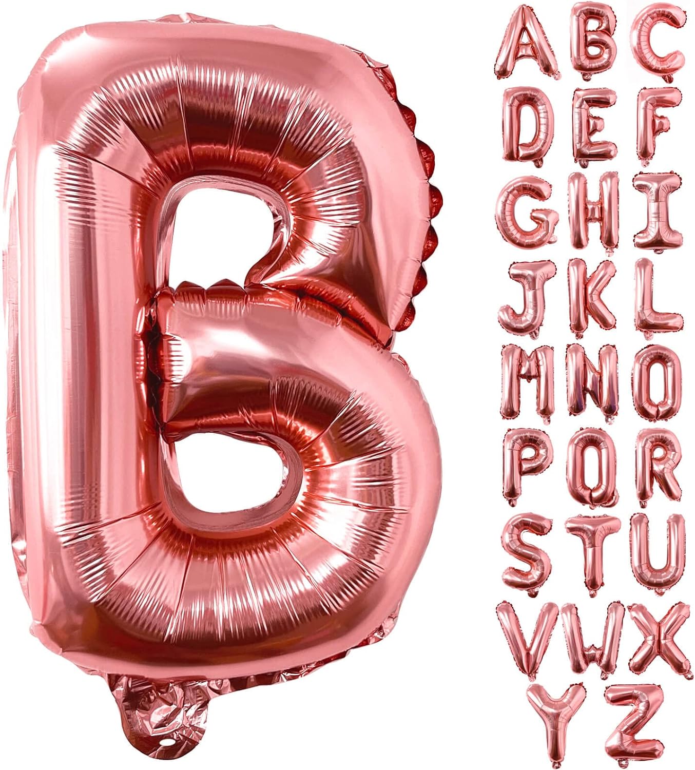 Helium Rose Gold Letters A-Z Balloons