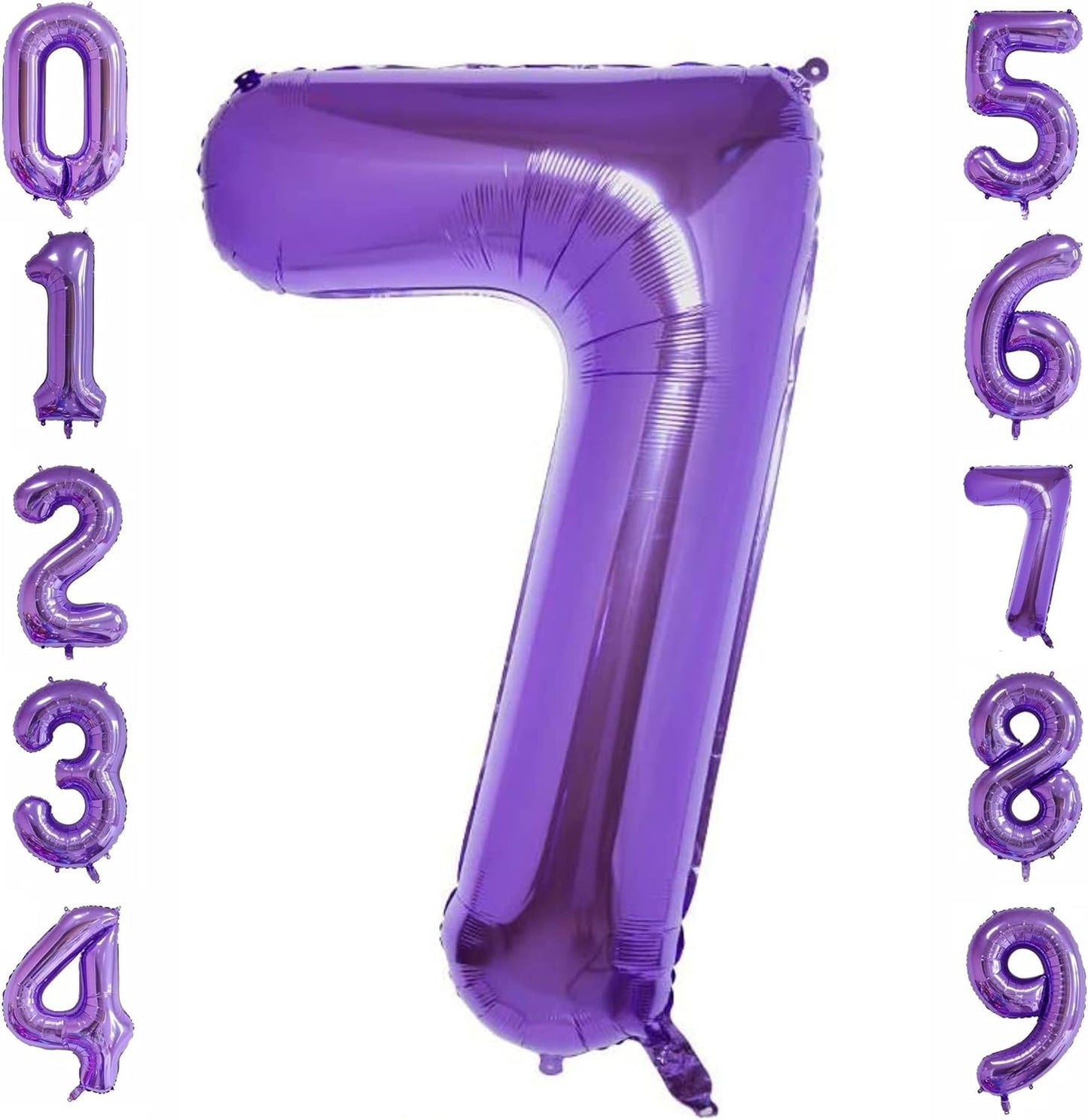 40-inch Number Balloon 0-9  Kids Birthday Helium Balloon Bouquet Purple