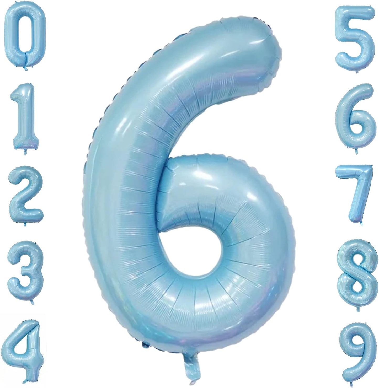 40-inch Number Balloon 0-9  Kids Birthday Helium Balloon Bouquet Blue