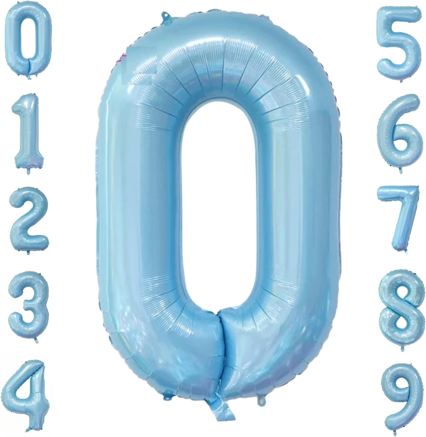 40-inch Number Balloon 0-9  Kids Birthday Helium Balloon Bouquet Blue