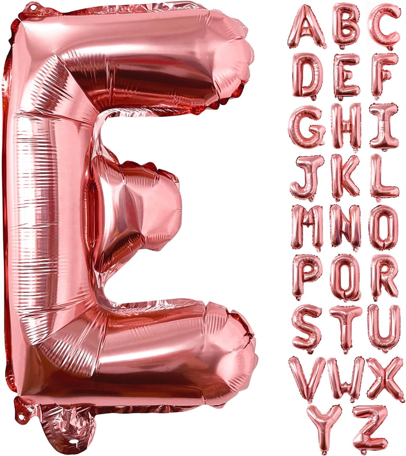 Helium Rose Gold Letters A-Z Balloons