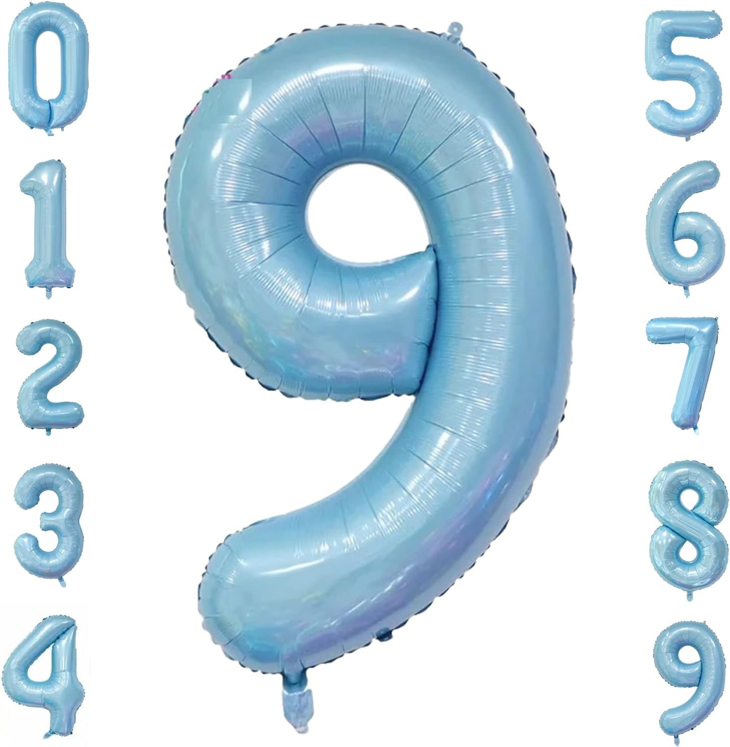 40-inch Number Balloon 0-9  Kids Birthday Helium Balloon Bouquet Blue