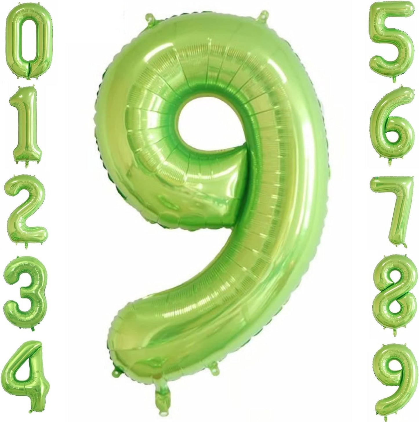 40-inch Number Balloon 0-9  Kids Birthday Helium Balloon Bouquet Green