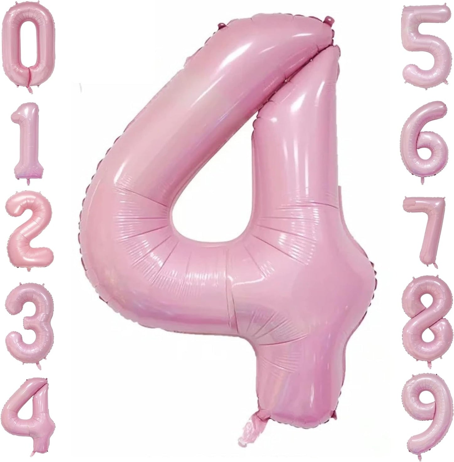 40-inch Number Balloon 0-9  Kids Birthday Helium Balloon Bouquet Pink