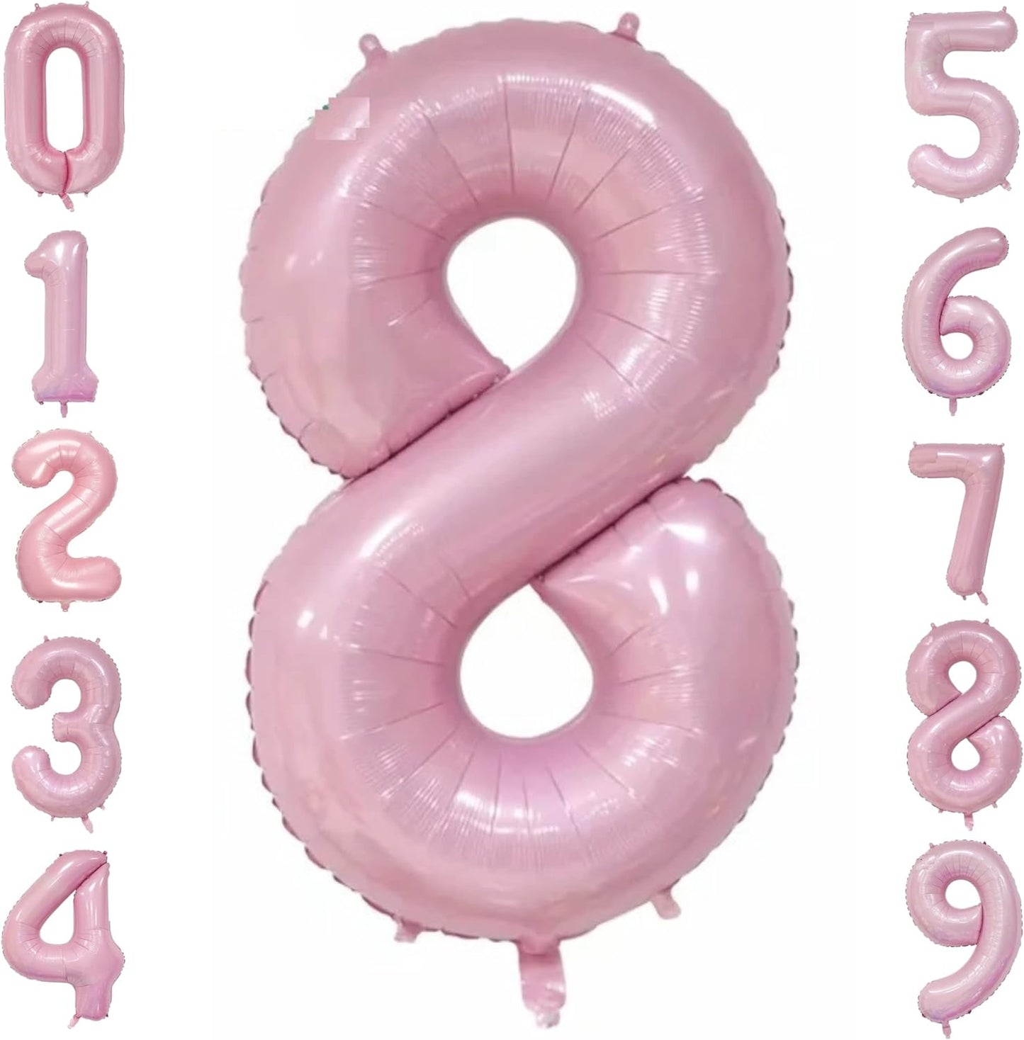 40-inch Number Balloon 0-9  Kids Birthday Helium Balloon Bouquet Pink