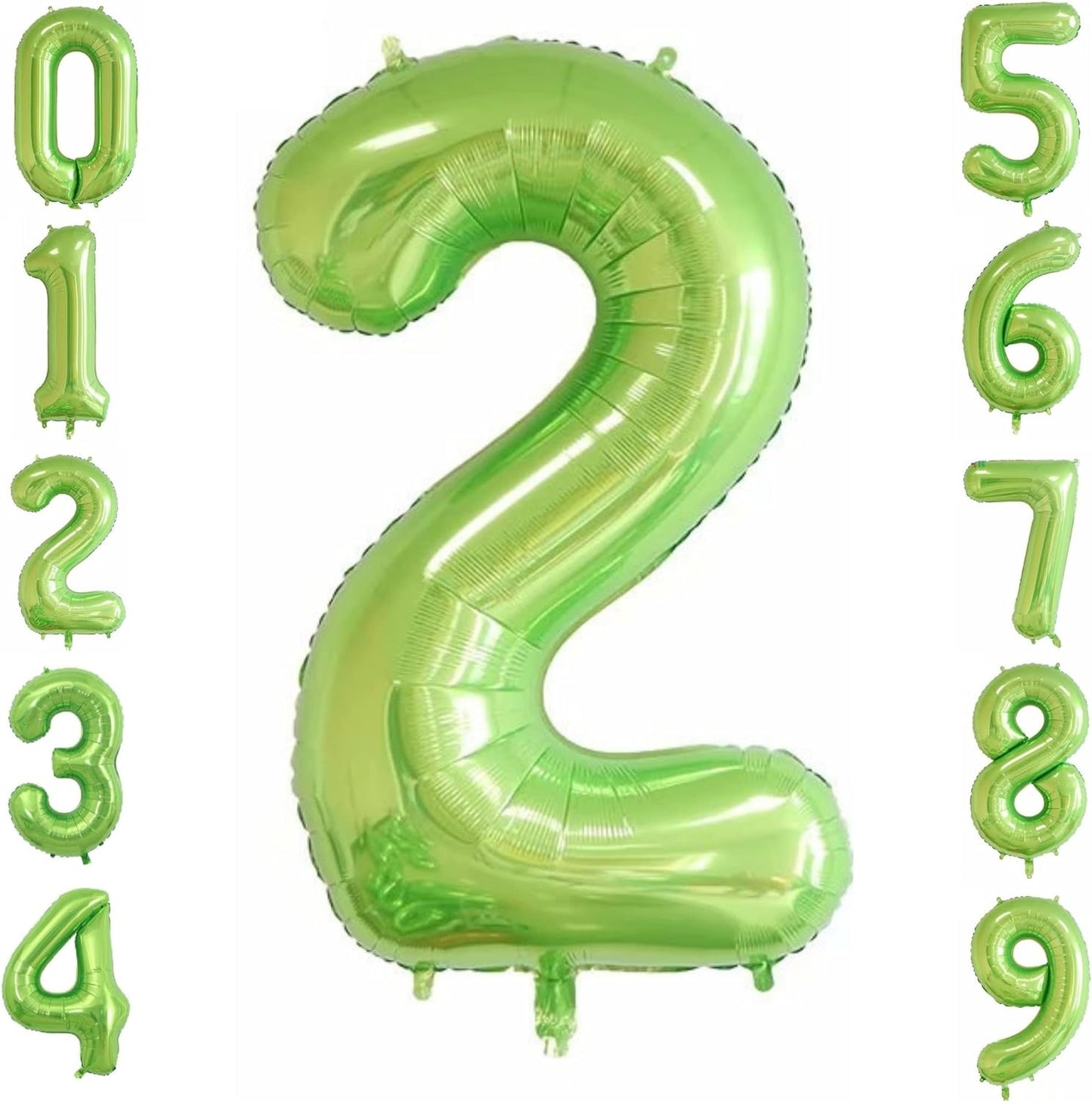 40-inch Number Balloon 0-9  Kids Birthday Helium Balloon Bouquet Green