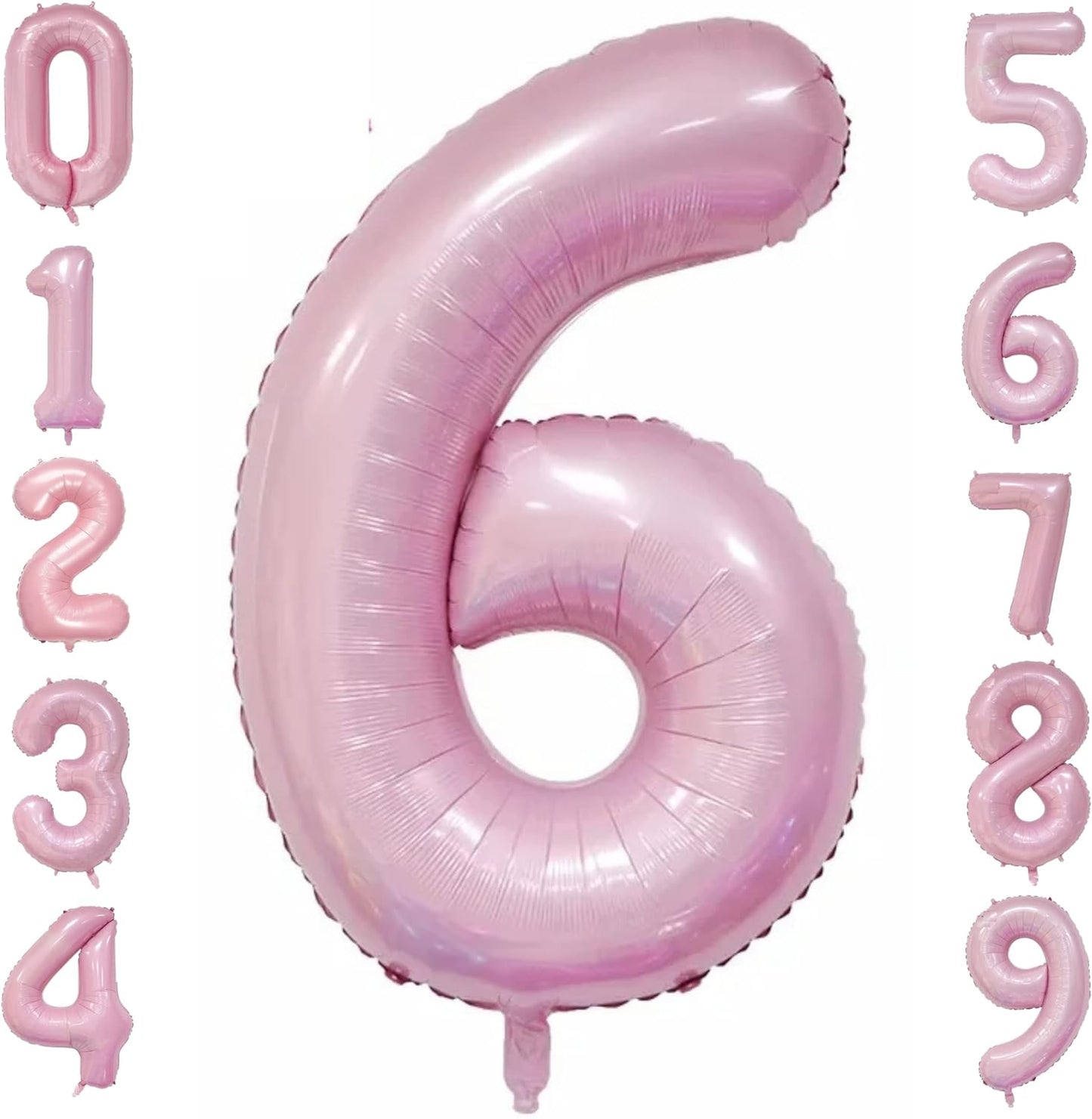 40-inch Number Balloon 0-9  Kids Birthday Helium Balloon Bouquet Pink