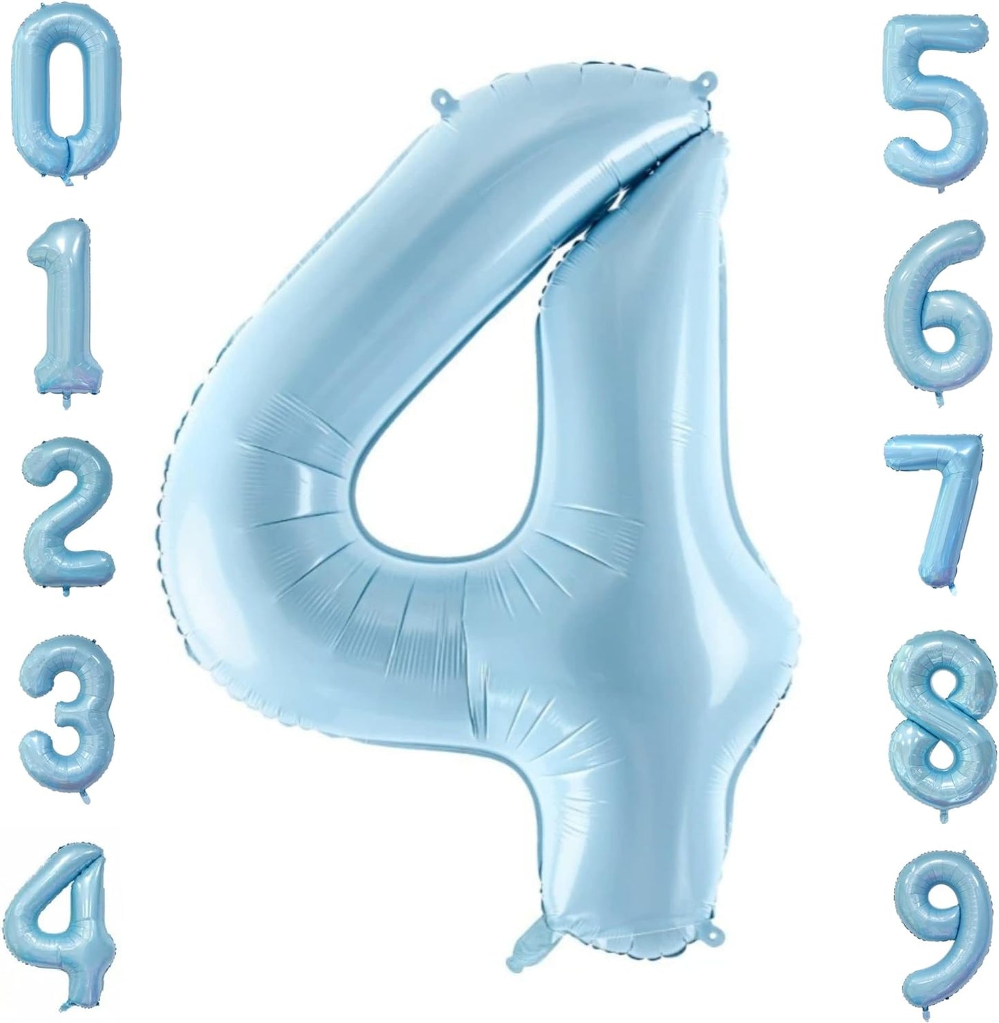 40-inch Number Balloon 0-9  Kids Birthday Helium Balloon Bouquet Blue