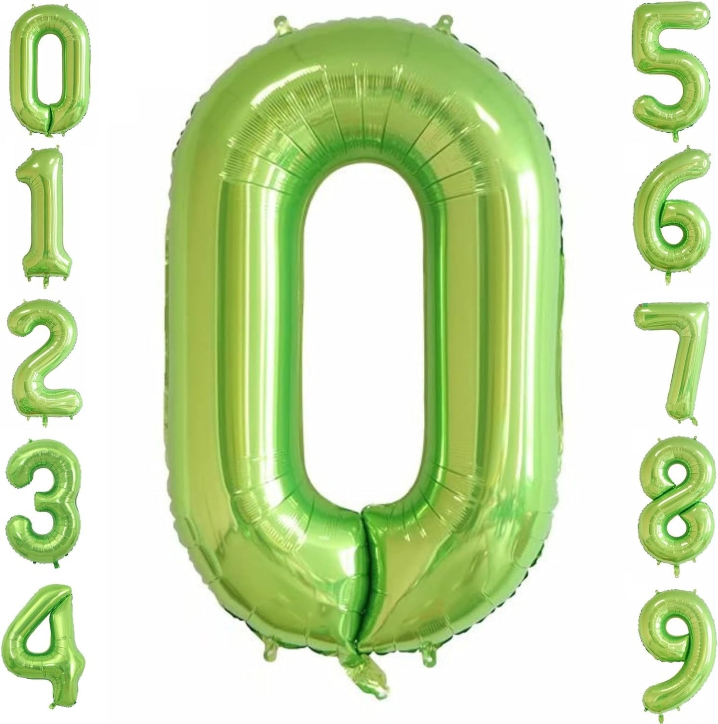 40-inch Number Balloon 0-9  Kids Birthday Helium Balloon Bouquet Green