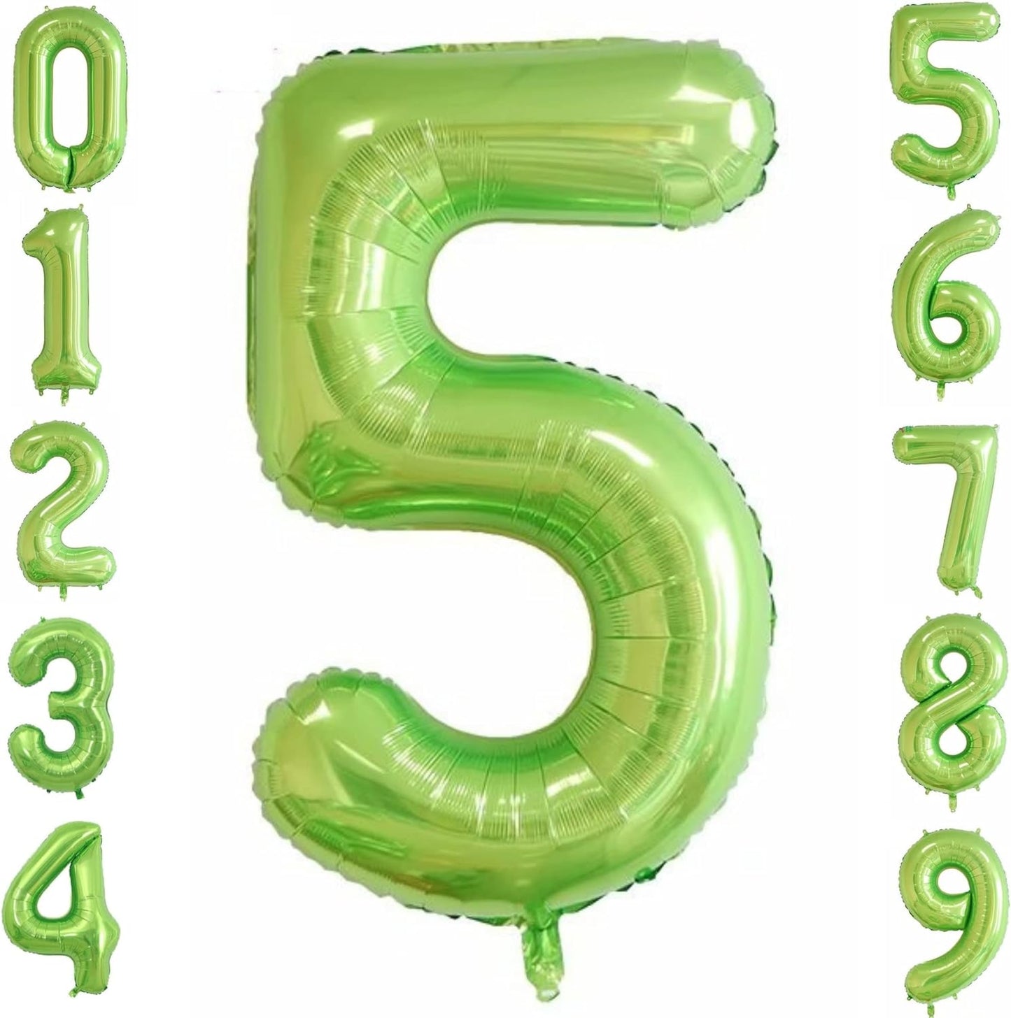 40-inch Number Balloon 0-9  Kids Birthday Helium Balloon Bouquet Green