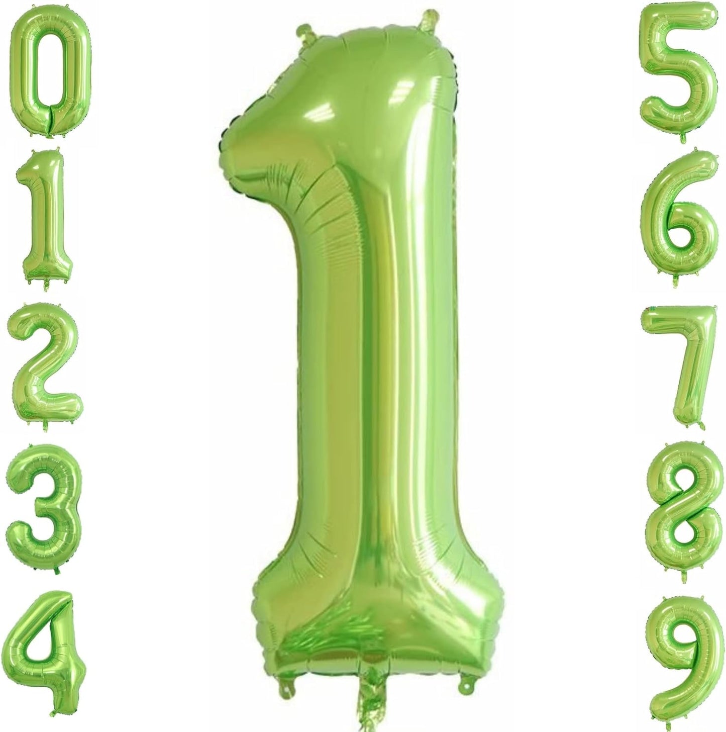 40-inch Number Balloon 0-9  Kids Birthday Helium Balloon Bouquet Green