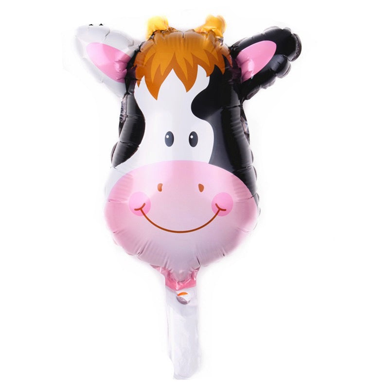 Mini Animal Balloons – Monkey, Tiger, Cow, Giraffe, Zebra, Lion
