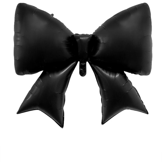 Black Bow Ribbon Helium Foil Balloon - Perfect for any celebrations