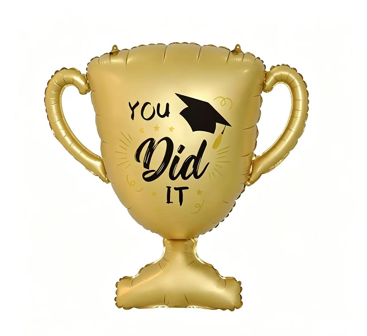 Graduation Kids Graduation Balloon Helium Balloon Bouquet Black Gold Champian champions You did it