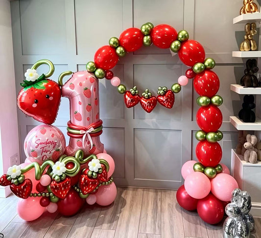 Quicklink Arch Red Cherry Strawberry Heart  Number ‘1’ Rainbow Customizable Design and Sticker