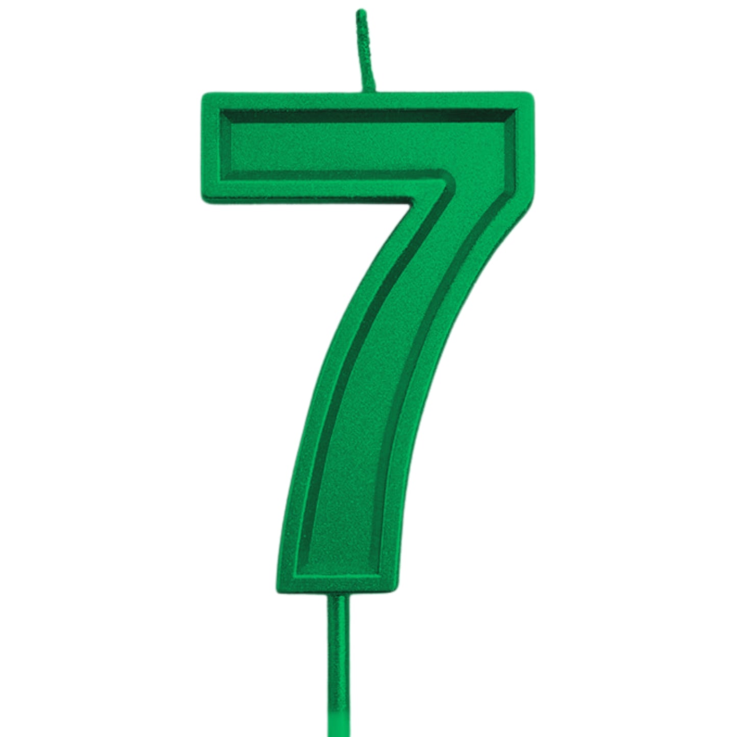 Green Number Candles – Available in All Digits for Birthdays & Celebration