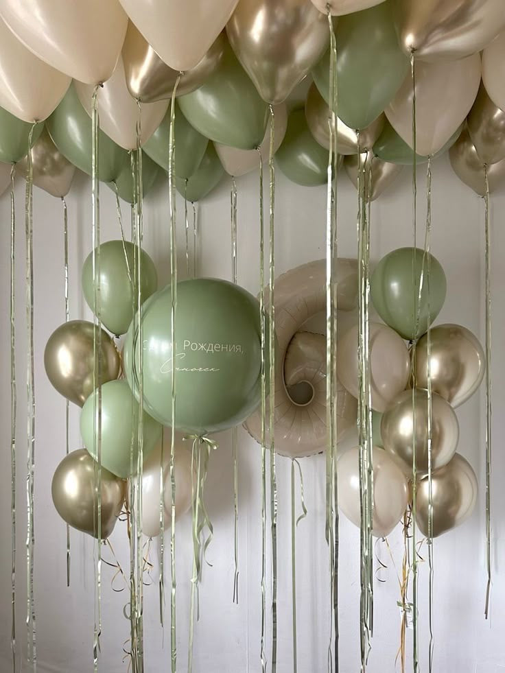 Personalised Helium Balloon Clear with Latex Bunch, Number Balloon, Ceiling Balloons and Ribbons - Perfect for any Occasions