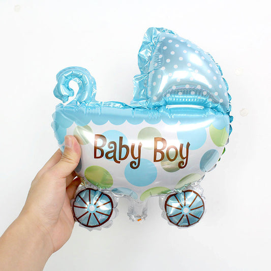 Mini Stroller Foil Balloon - Perfect for Gender Reveal celebration