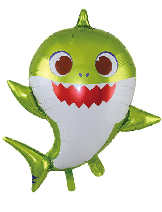 Baby Shark Mini Shape Kids Birthday Helium Balloon Bouquet Green