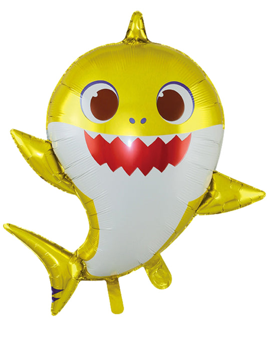 Baby Shark Mini Shape Kids Birthday Helium Balloon Bouquet yellow