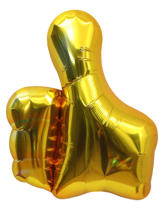 Thumbs up Likes Kids Birthday Helium Balloon Bouquet Gold