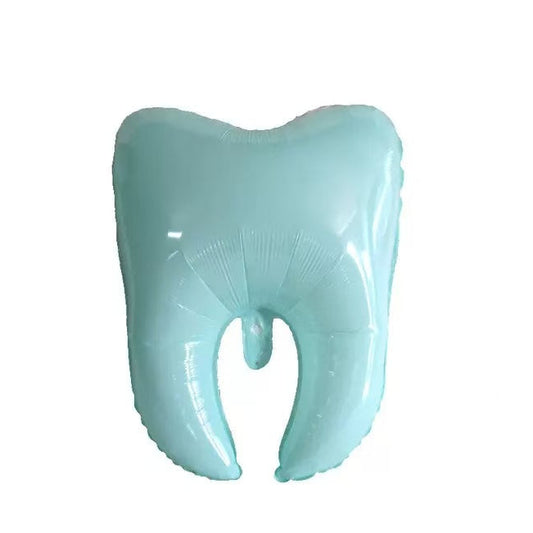 Blue Tooth Helium Balloon - Perfect for Baby First Tooth Celebration!