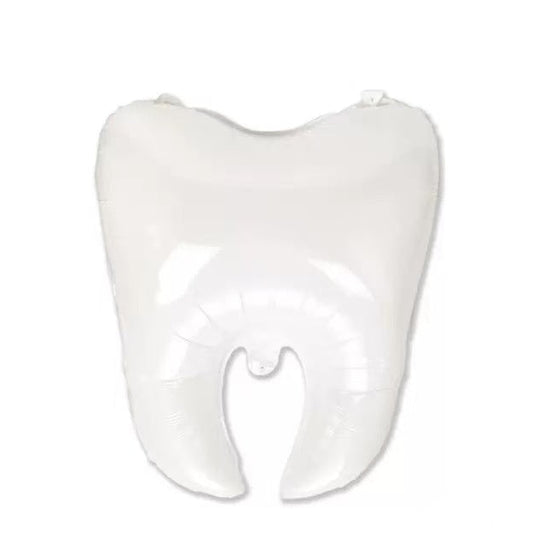 White Tooth Helium Balloon - Perfect for Baby First Tooth Celebration!