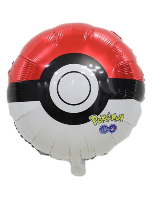 Pokemon Poke Ball Cartoon Theme Balloon Kids Birthday Happy Birthday Balloon Helium Balloon Bouquet Red White