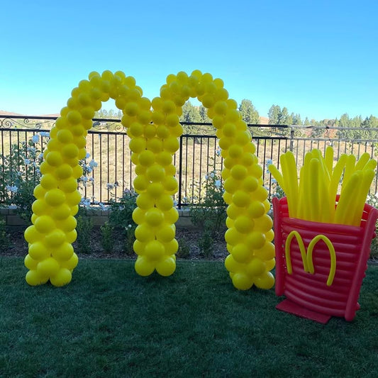 Customize McDonald's Designed Balloons Red and Yellow Latex - Perfect for special occasion