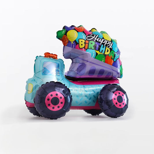 Happy Birthday Truck Helium Balloon – Fun and Festive Party Decor