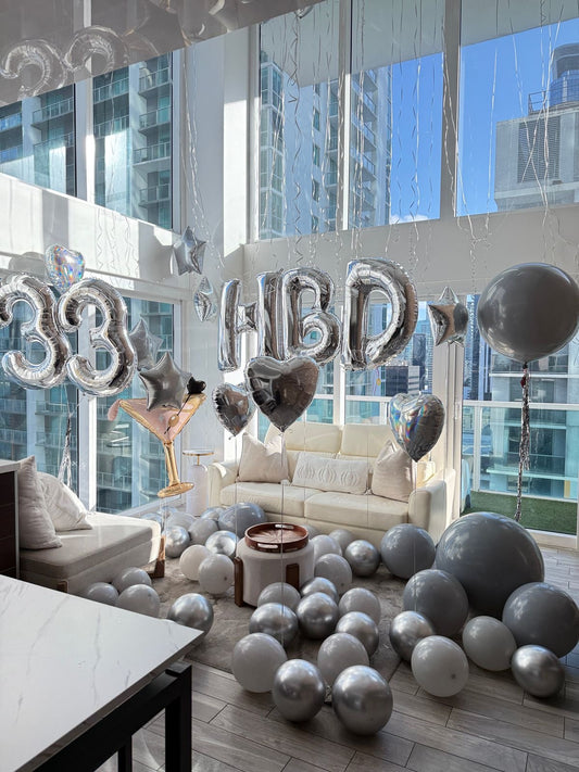 Balloon & Banner Bash - Perfect for Birthday Celebration!